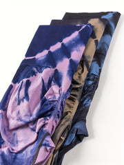 3-Pack Seamless Tie Dye Biker Shorts High Waist High Stretch