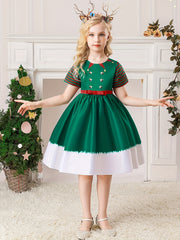 Girl's Christmas Style A-Line Dress Fairy Tale Character Cosplay Costume