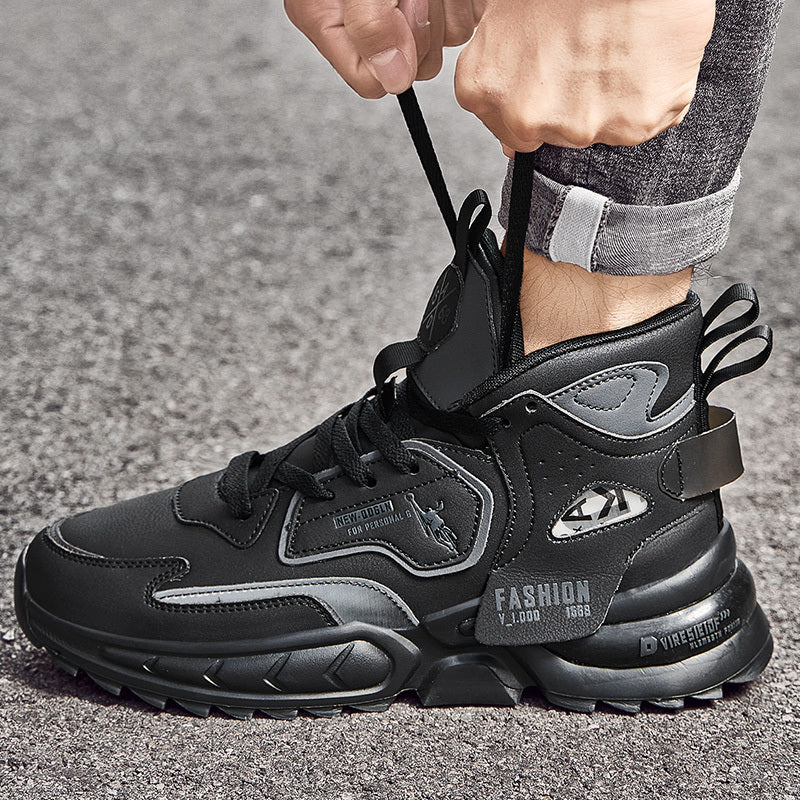 Men's Lightweight High Top Shoes Breathable Walking Sneakers