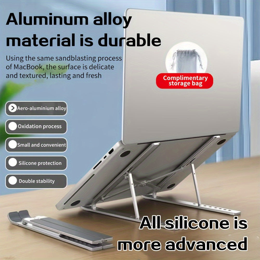Adjustable Aluminum Laptop Stand Ergonomic Tablet Holder