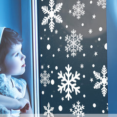 One Sheet Snowflake Window Sticker Christmas Wall Stickers for Home