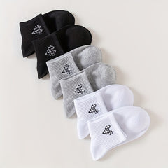 6 Pairs Heart Print Socks Women's Mid Tube Stockings