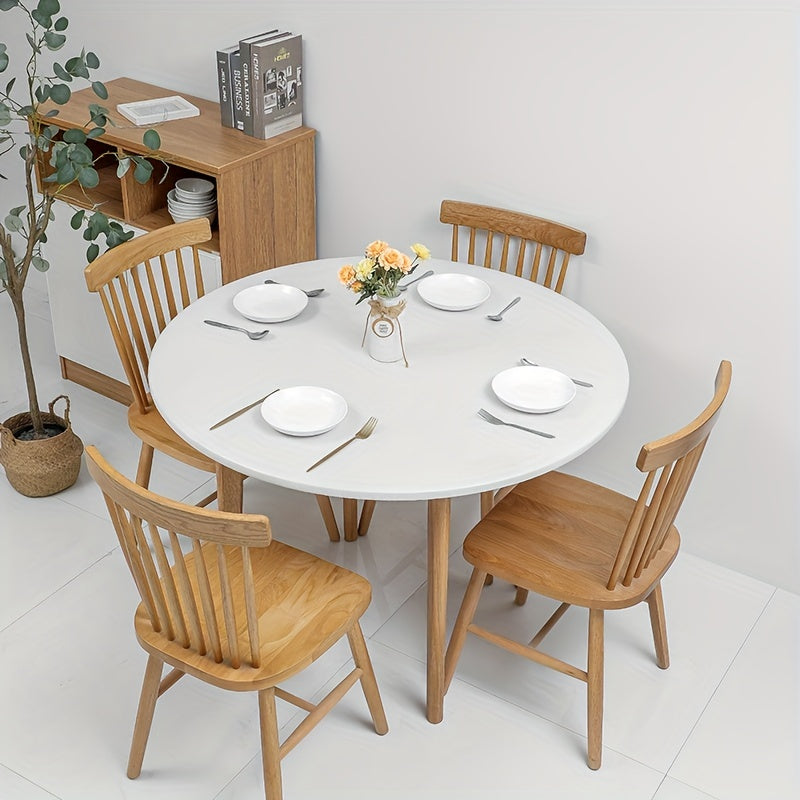 Vinyl Elastic Table Cover Washable Spandex Tablecloth Stretch Tab