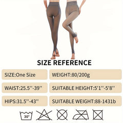 3 Pack Solid Slim Tights Opaque High Waist Elastic Leggings