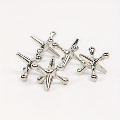 Metal Puzzle Jack Table Game - Fun Traditional Toy for Adults