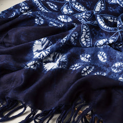 Vintage Warm Scarf Print Tassel Shawl for Autumn & Winter