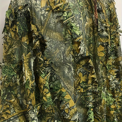 Lightweight Camo 3D Leafy Suit w/ Hood - Stay Hidden & Comfortable Outdoors