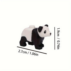 DIY Forest Animal Building Blocks Set with Panda & Bears, Ages 6-8