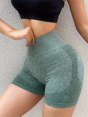 High Waist Yoga Shorts High Stretch Running Fitness Biker Shorts