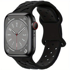 Silicone Braided Strap For IWatch Series Ultra SE 8 7 6 5 4 3 2