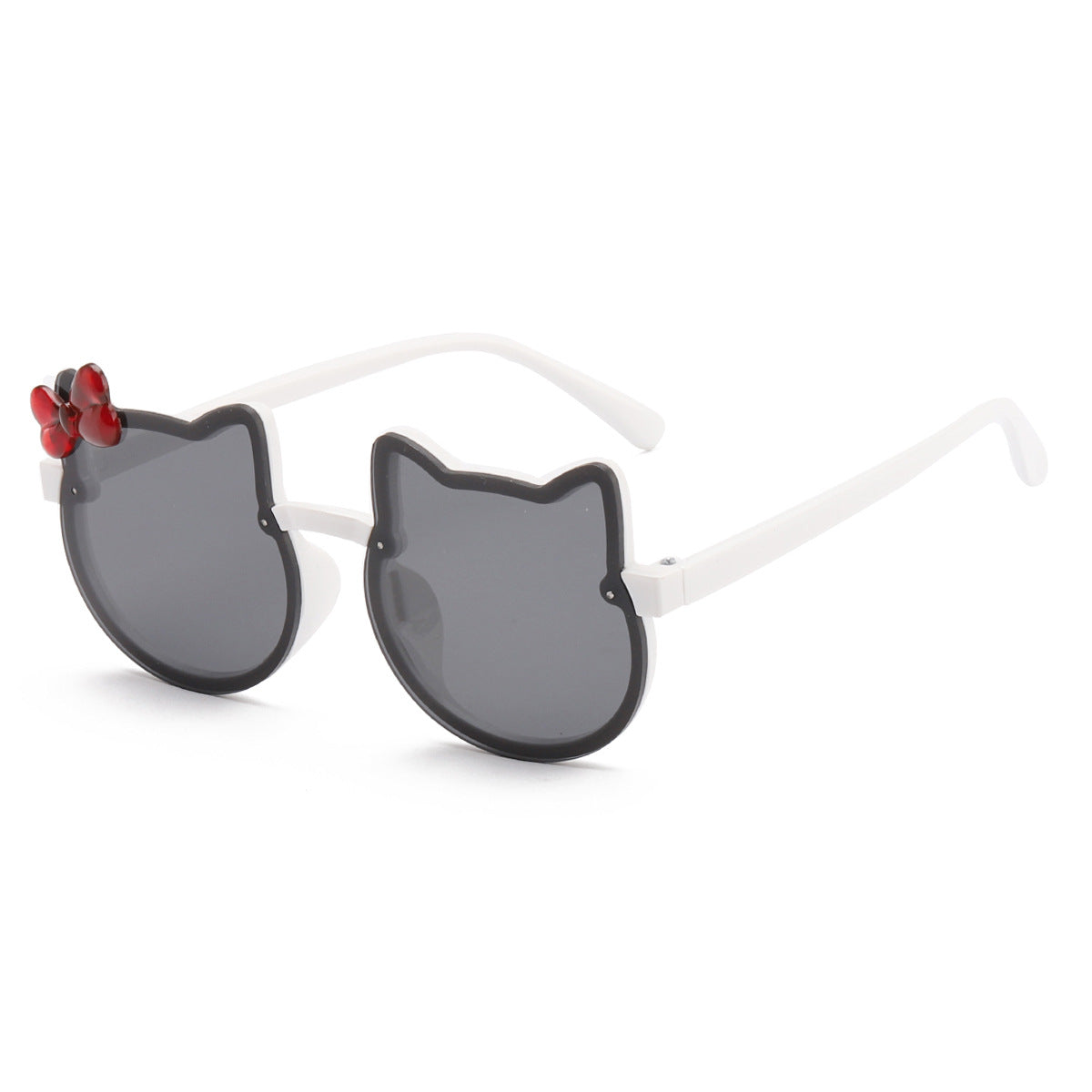 Girls Cat Bow Sunglasses UV Protection Sunshade Glasses