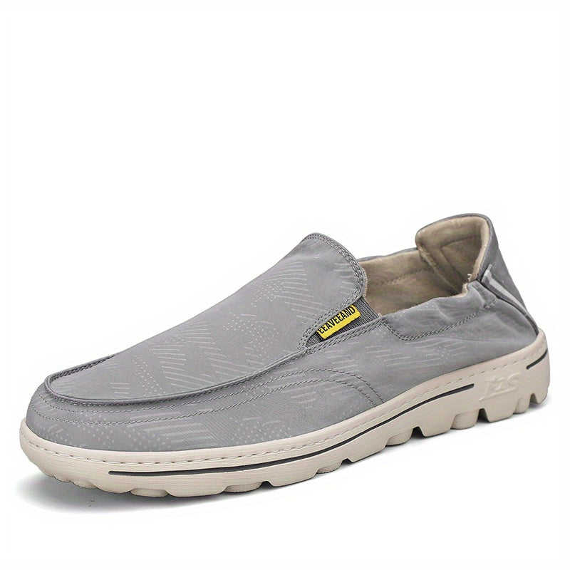 Men's Comfy Slip On Canvas Loafer Shoes Casual Anti skid Flat Shoes