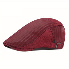 Breathable Mesh Newsboy Caps Summer Sun Protection Golf Hats Duckbill Visor
