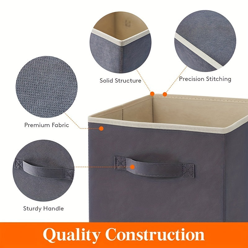 2 Pcs Large Fabric Storage Boxes For Organizing Files