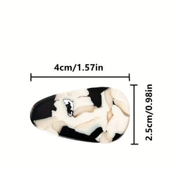 2pcs Casual Hair Clip Sides Clips Hair Accessories Sets For Girls