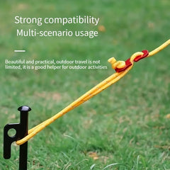 4pcs Tent Canopy Pull Rope Buckle Aluminum Alloy Three-eye Open Rope Buckle