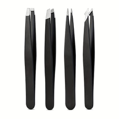4-Piece Tweezers Set Professional Precision Alloy Tweezers