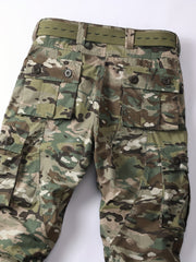 Men's Camo Cargo Pants Loose Fit Outdoor Work Hiking Fishing Angling