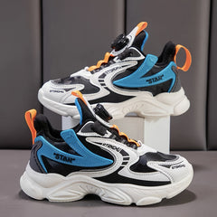 Boy's Chunky Shoes With Rotating Buckle Non Slip Sneakers For Kids