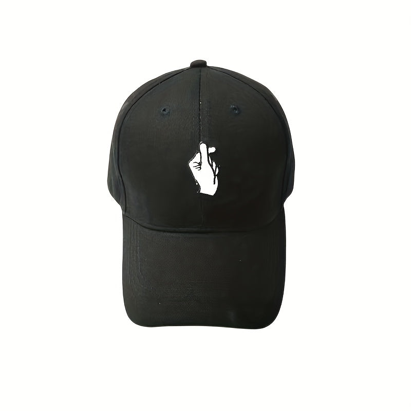 Finger Print Baseball Cap Hip Hop Adjustable Dad Hats Casual Sunscreen