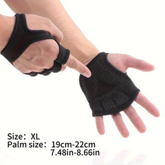 Non Slip Gym Gloves with Wrist Support for Fitness Weightlifting