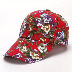 Peony Flower Cloth Adjustable Baseball Cap Hat