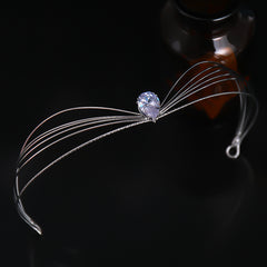 Zircon Bridal Crown Crystal Rhinestone Hairband Wedding Headband