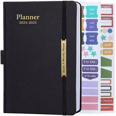 Planner 18 Months Daily Weekly A5 Hardcover Agenda Journal Notebook