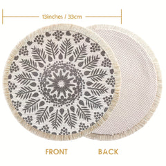Boho Tassel Coasters Absorbent Cup Coasters For Home Decor