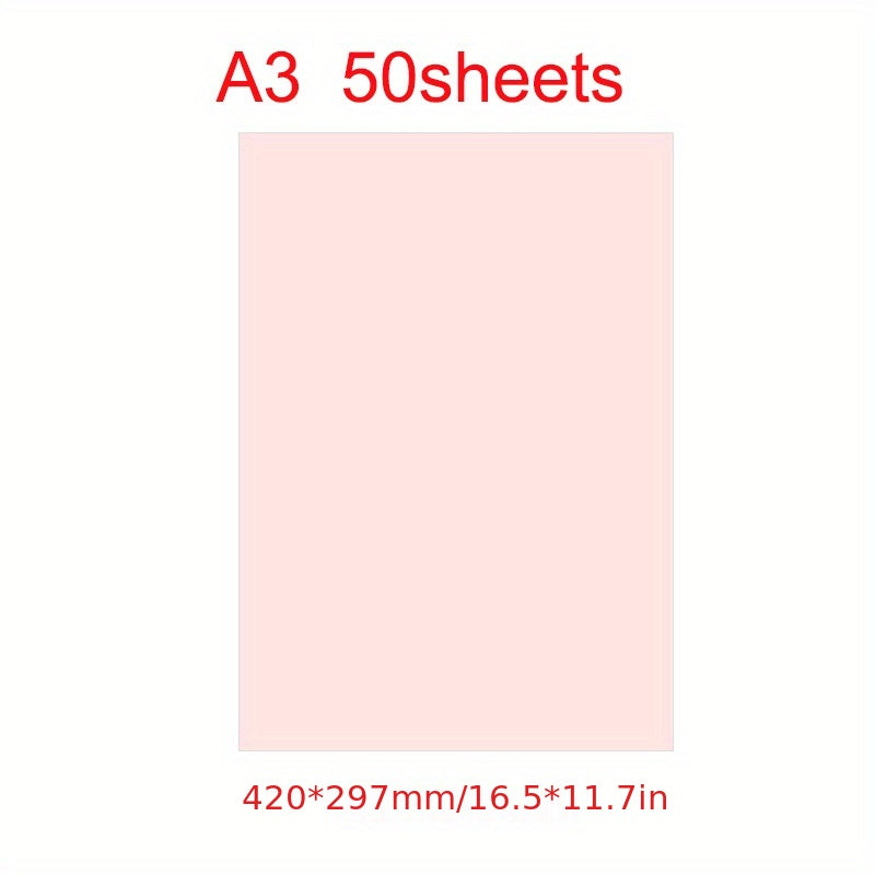 50 Sheets Sublimation Heat Transfer Paper for Custom T Shirts & Bags