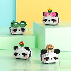 Halloween Panda Building Blocks Small Decoration Gift