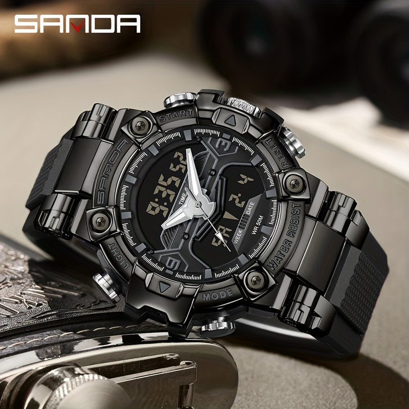SANDA Metal Racing Waterproof Watch for Boy
