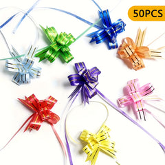 Decorative Pull Flower Strip Rose Bow Gift Wrapping Ribbon