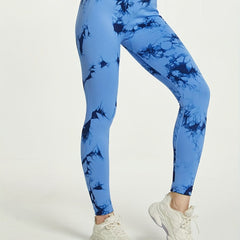 Tie Dye High Waist Yoga Pants Fitness Leggings Women's Activewear