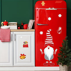 Christmas Dwarf Elf Magnetic Refrigerator Sticker Home Decor