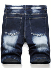Cat Catch High Stretch Denim Shorts for Men