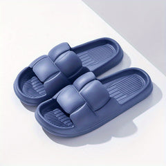 Men's Open Toe Slippers Anti skid Slip On Slides For Indoor Outdoor Shower