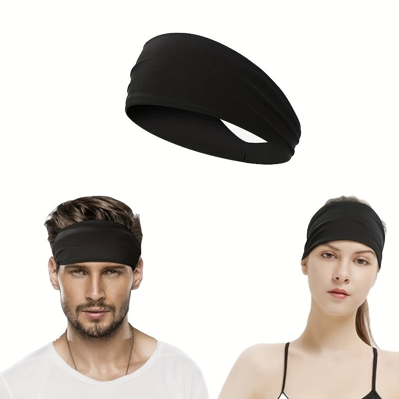 3pcs Elastic Sweat Absorbent Headbands for Men & Women