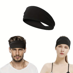 3pcs Elastic Sweat Absorbent Headbands for Men & Women