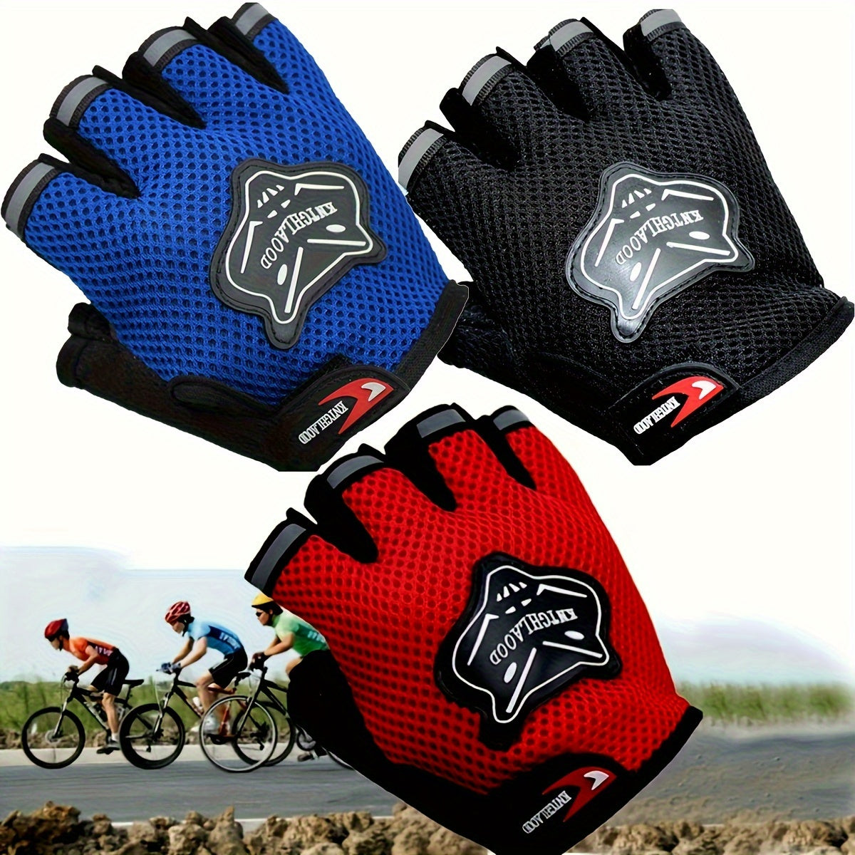 Kids' Cycling Safety Gloves with Loop Cuff & Safety Belt