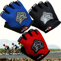 Kids' Cycling Safety Gloves with Loop Cuff & Safety Belt