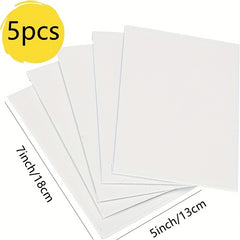 5pcs 5x7 Inches Blank Canvas Painting Boards