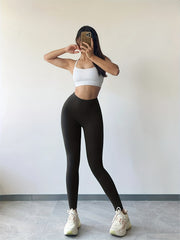 Tummy Control Yoga Leggings High Waist Hip Lifting Sports Pants