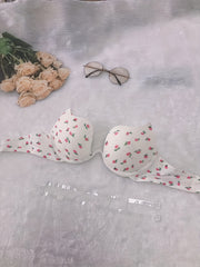 Floral Print Scoop Bra Women's Lingerie