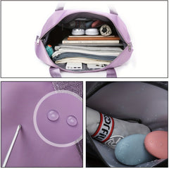 Large Capacity Handheld Fitness Bag Waterproof Foldable Scratch Resistant