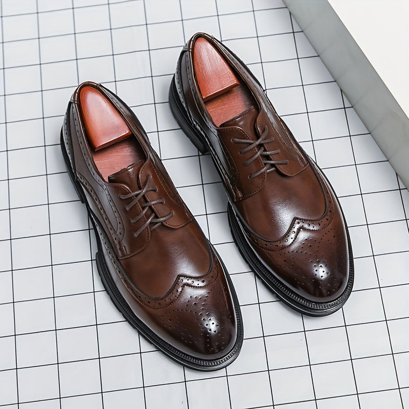 Men's Lace Up Brogue Style Formal Shoes