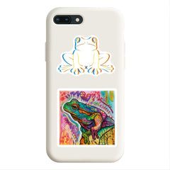 Psychedelic Frog Doodle Stickers Waterproof Decal