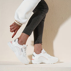 Women's Chunky Sneakers Lace-up Platform Shoes