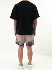 Men's Quick Dry Graphic Print Active Loose Shorts