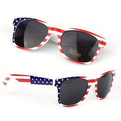 Star Print Striped Men's Sunglasses UV400